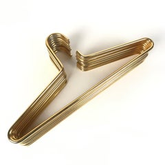 Midcentury Modern Auböck Gold Plated Brass Coat Hangers, 1960s, Austria