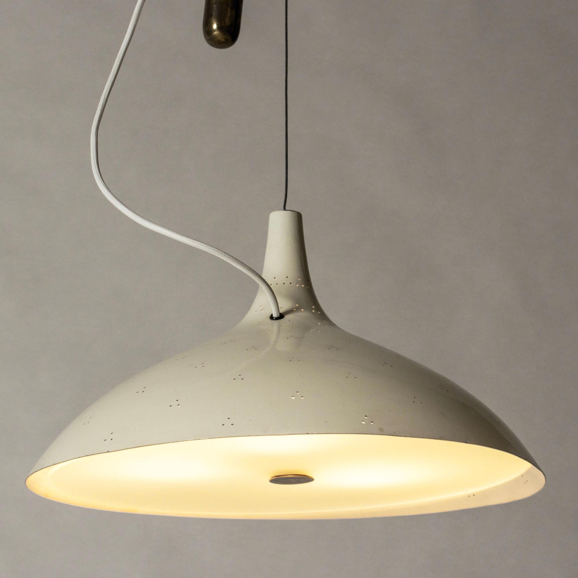 Scandinavian Modern Midcentury Modern Ceiling Light by Paavo Tynell, Finland, 1950s For Sale