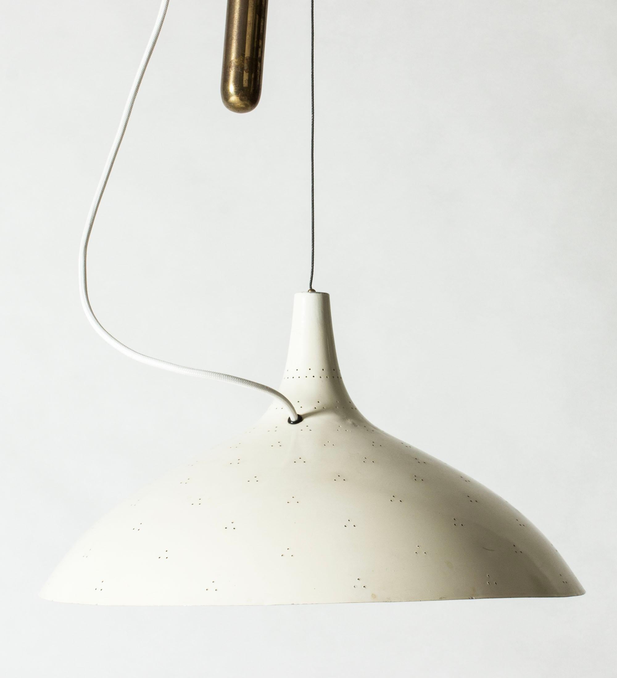 Brass Midcentury Modern Ceiling Light by Paavo Tynell, Finland, 1950s For Sale