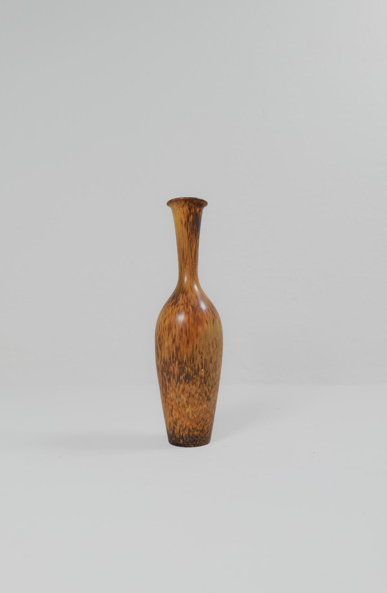 Midcentury Modern Keramik Flaschenhals Vase Gunnar Nylund Rörstrand Schweden 1950s (Moderne der Mitte des Jahrhunderts) im Angebot