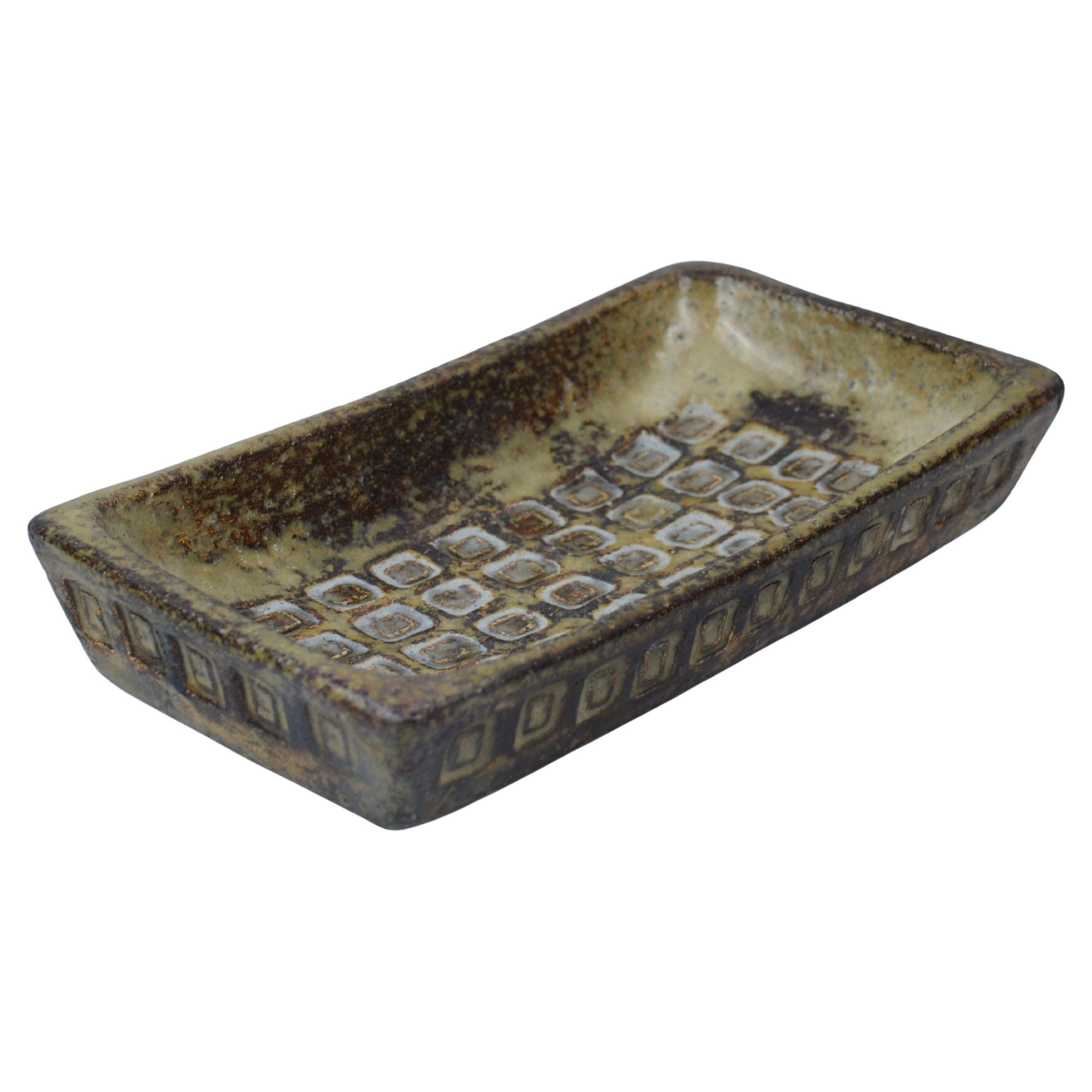 Midcentury-Modern Ceramic Catchall Tray by Olivier Pettit, France, 1950s