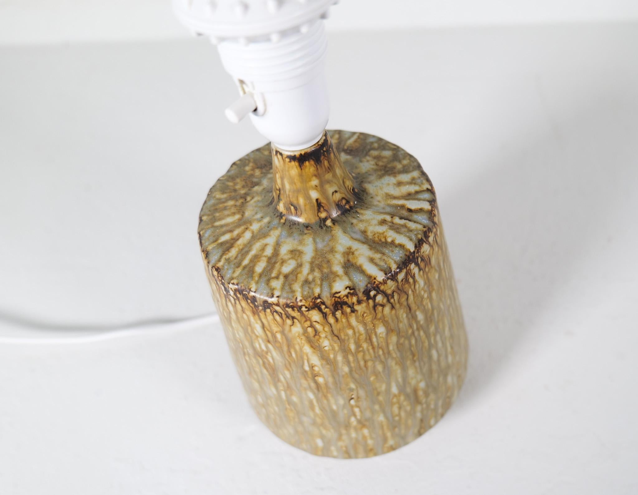 Moderne Keramik-Tischlampe aus der Jahrhundertmitte Rubus Gunnar Nylund Rörstrand, Schweden im Angebot 3