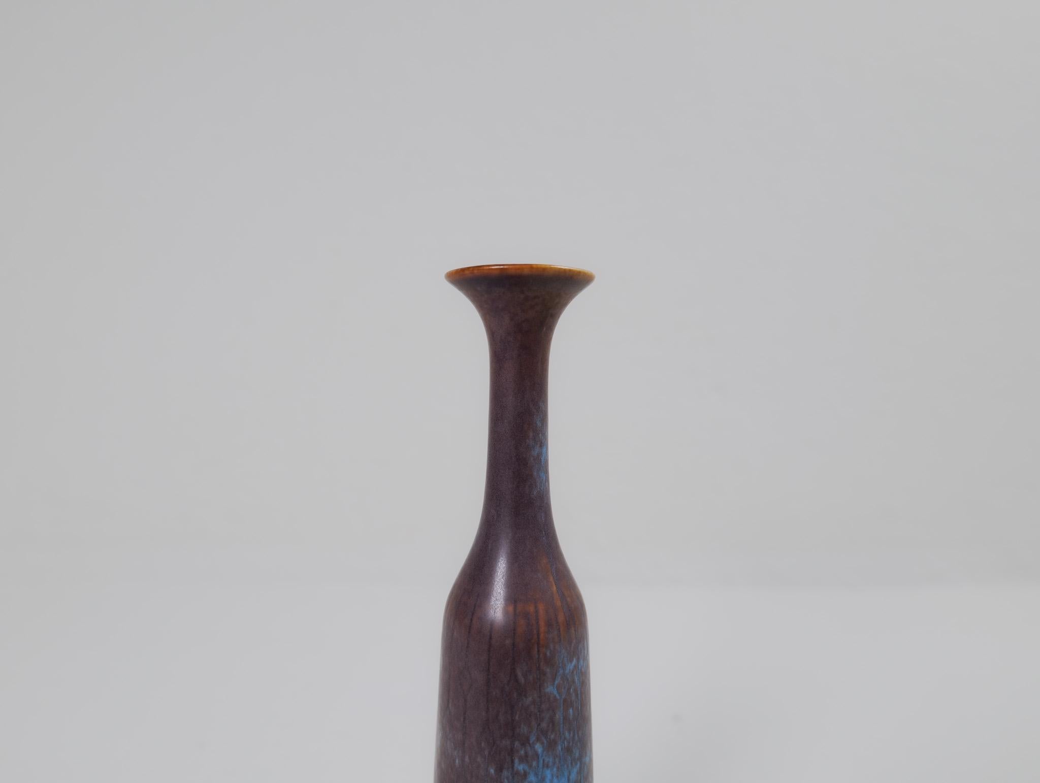 Moderne Keramikvase aus der Jahrhundertmitte Gunnar Nylund Rörstrand, Schweden, 1950er Jahre im Angebot 1