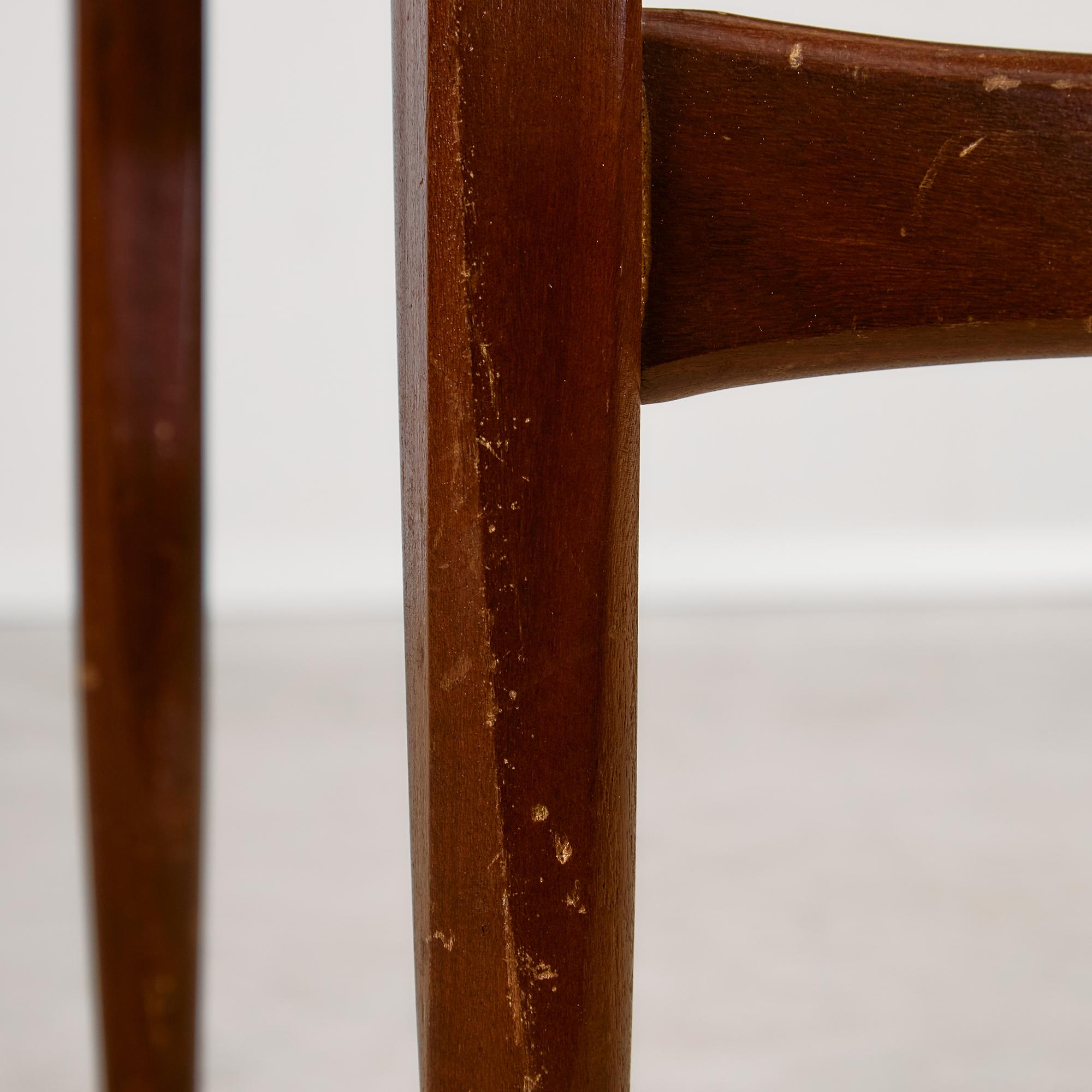 Sedia moderna di metà secolo di Elliots of Newbury in pelle nera e teak, anni '60 in vendita 14