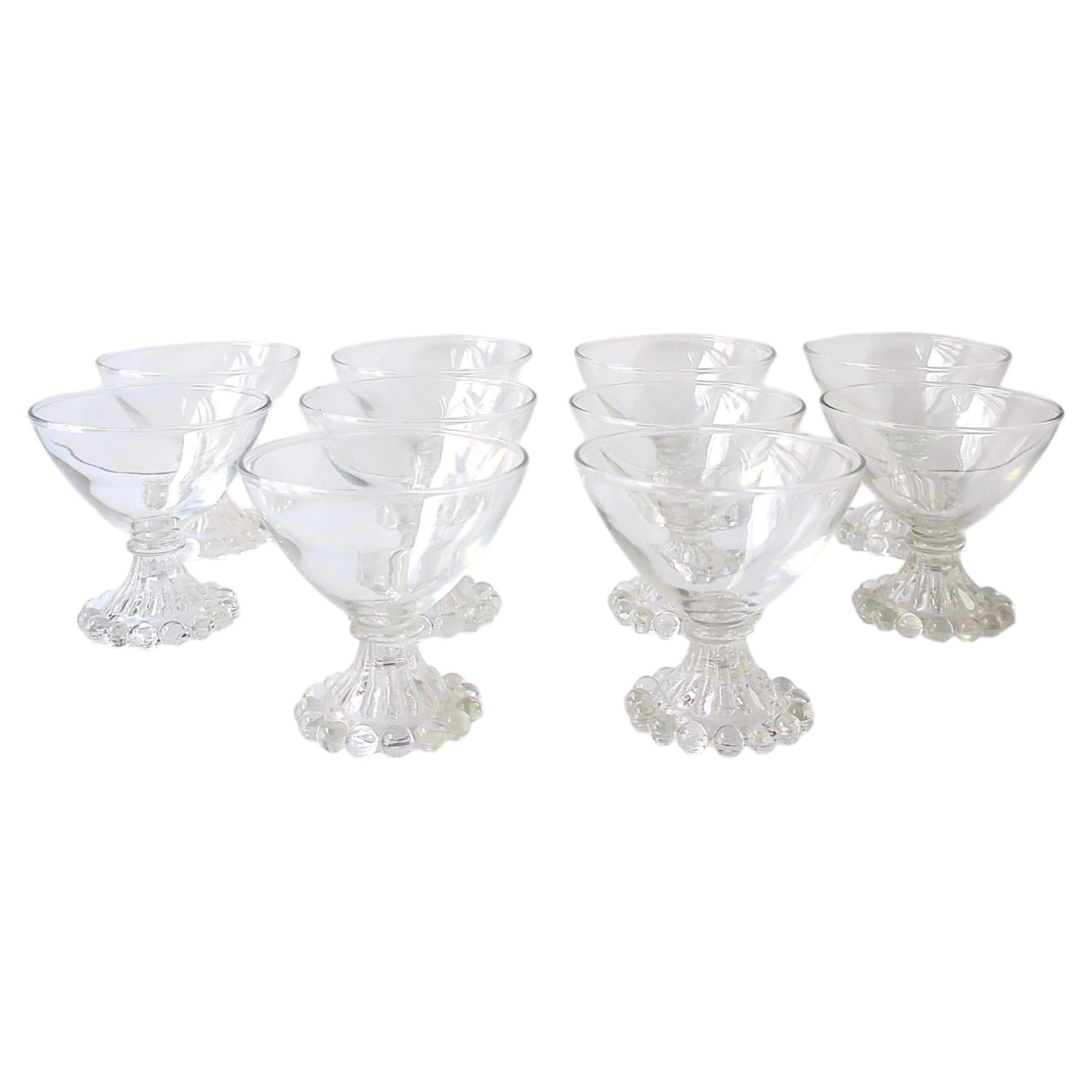 Coupes à champagne, à cocktail ou à dessert de style « Midcentury Modern », lot de 10