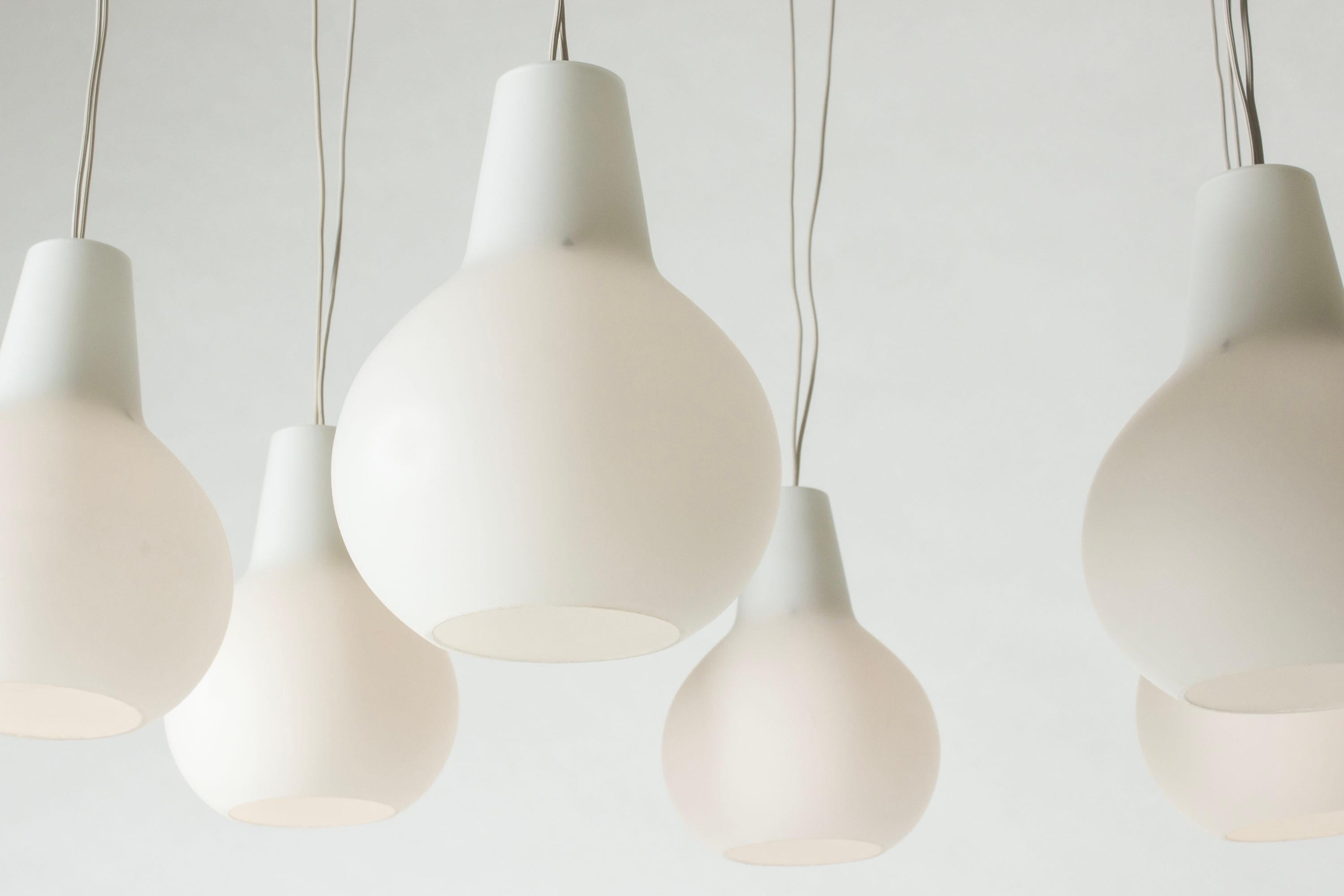 Swedish Midcentury Modern Chandelier from ASEA, Sweden, 1950s For Sale