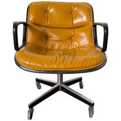 Midcentury Modern Charles Pollock Desk Chair by Knoll