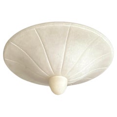 Midcentury Modern Classical Design, Alabaster Flush Mount / Pendant Light