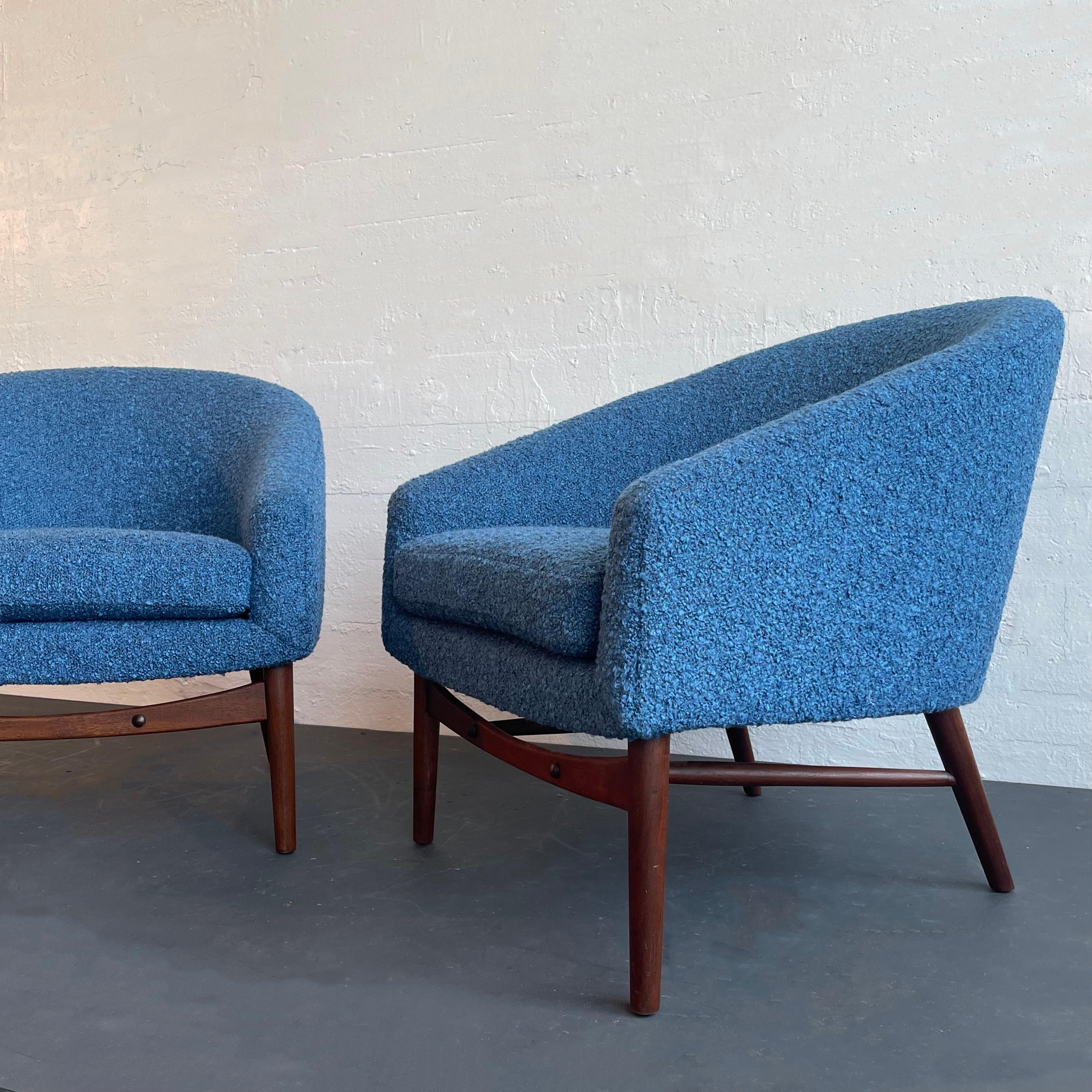 American Midcentury Modern Club Chairs By Lawrence Peabody For Richardson Nemschoff For Sale
