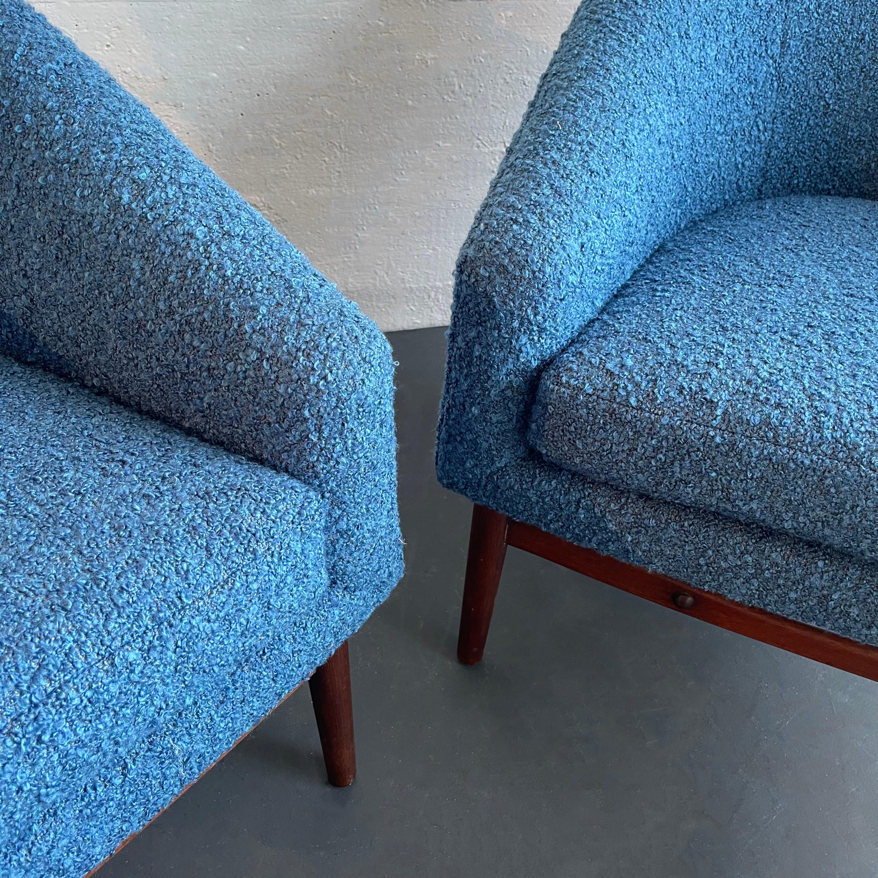 20th Century Midcentury Modern Club Chairs By Lawrence Peabody For Richardson Nemschoff For Sale