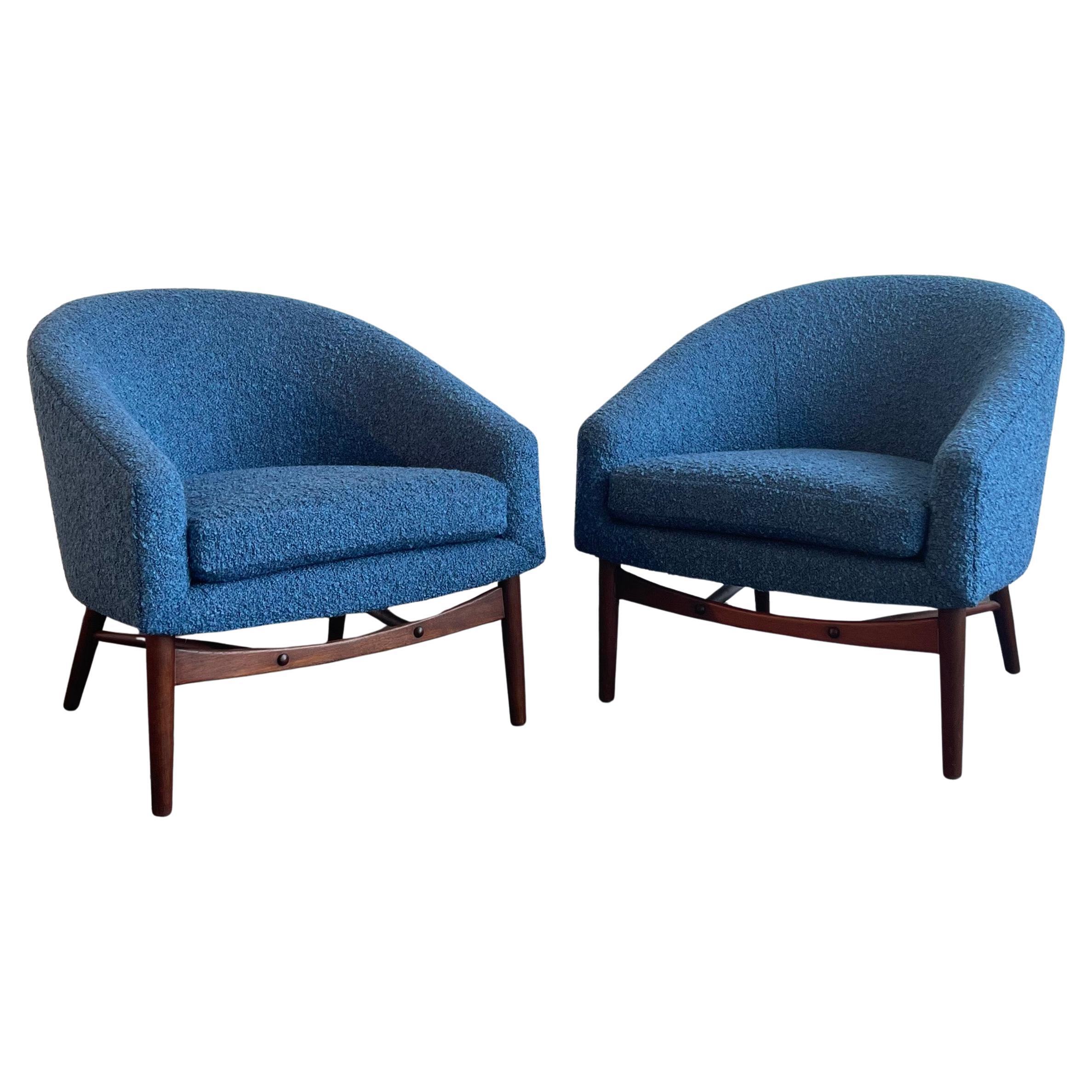 Midcentury Modern Club Chairs By Lawrence Peabody For Richardson Nemschoff For Sale