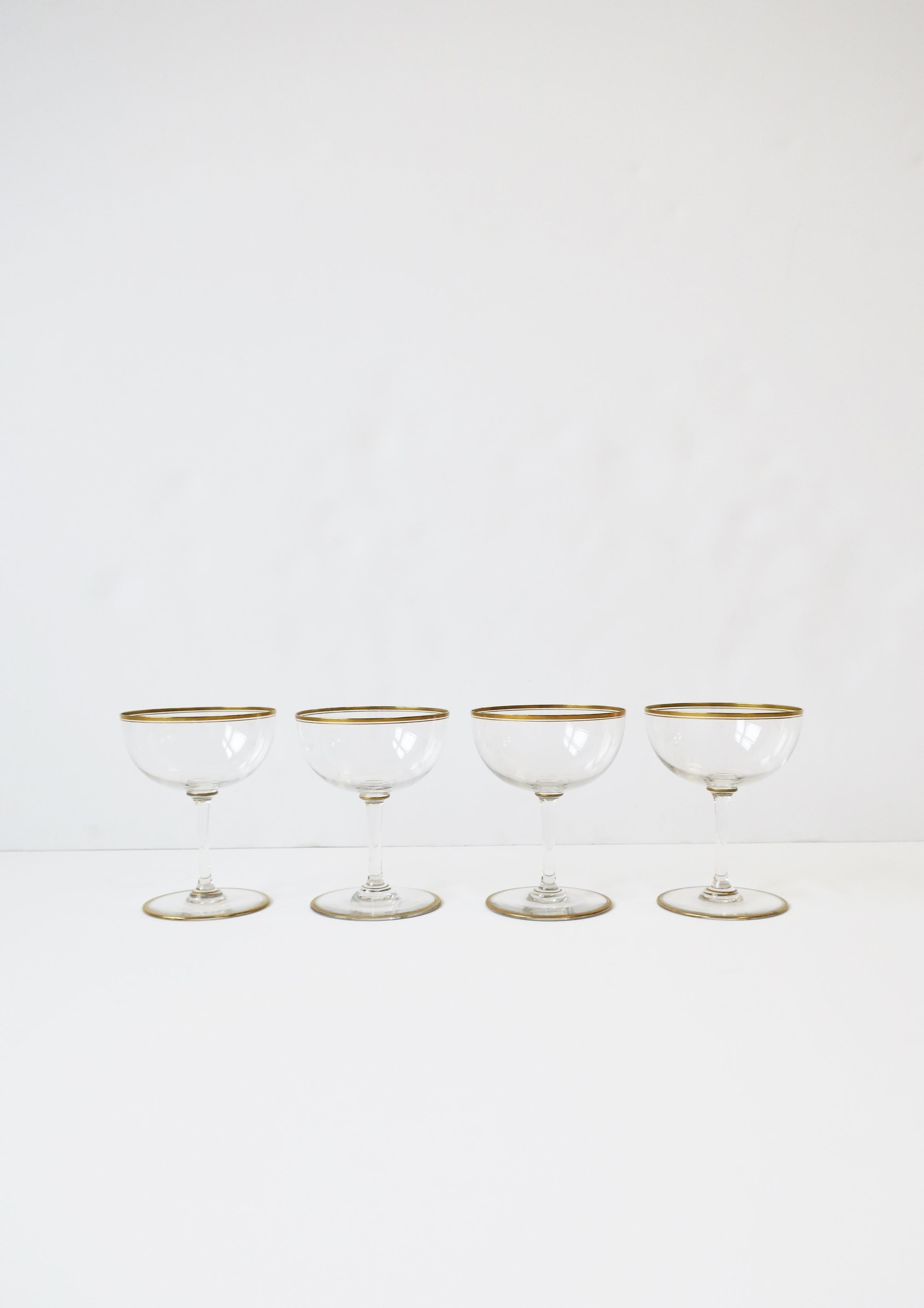 mid century champagne glasses
