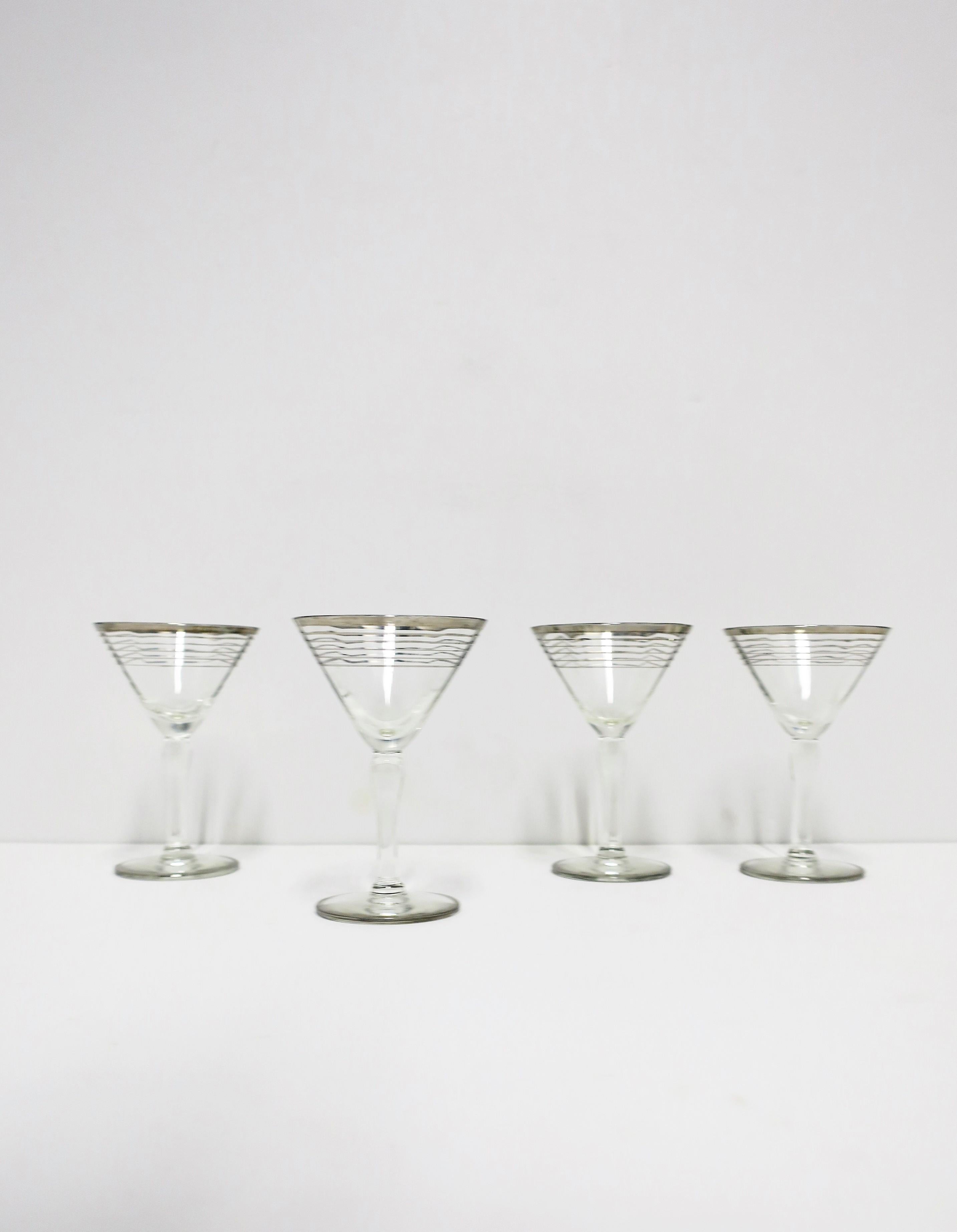 mid century martini glasses
