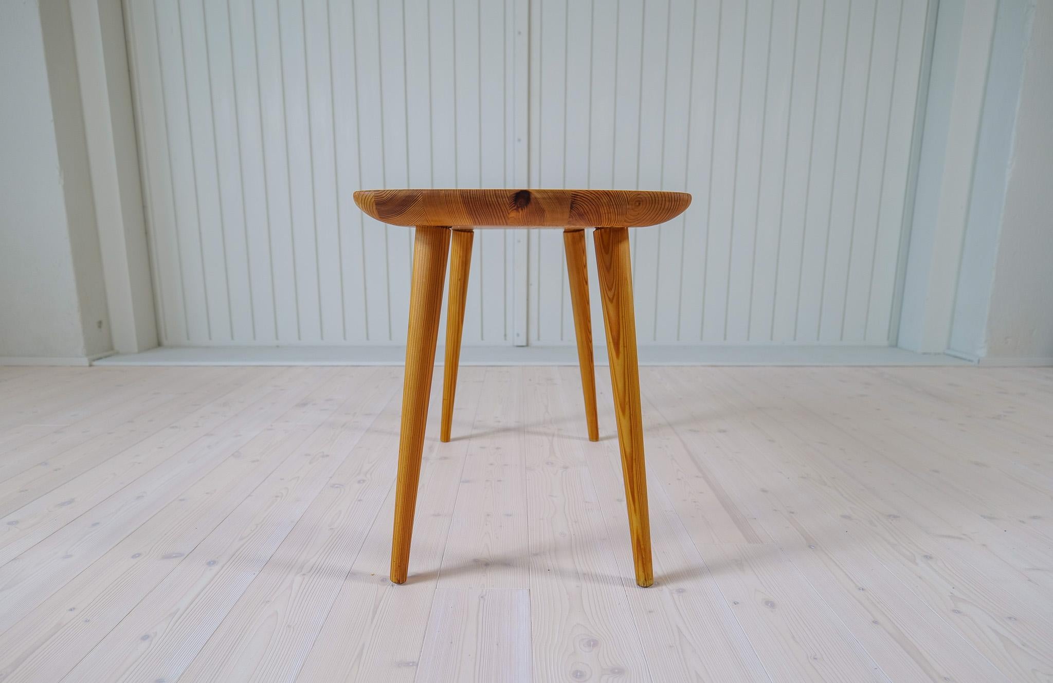 Midcentury Modern Coffe Table in Pine Sweden 1940s For Sale 9
