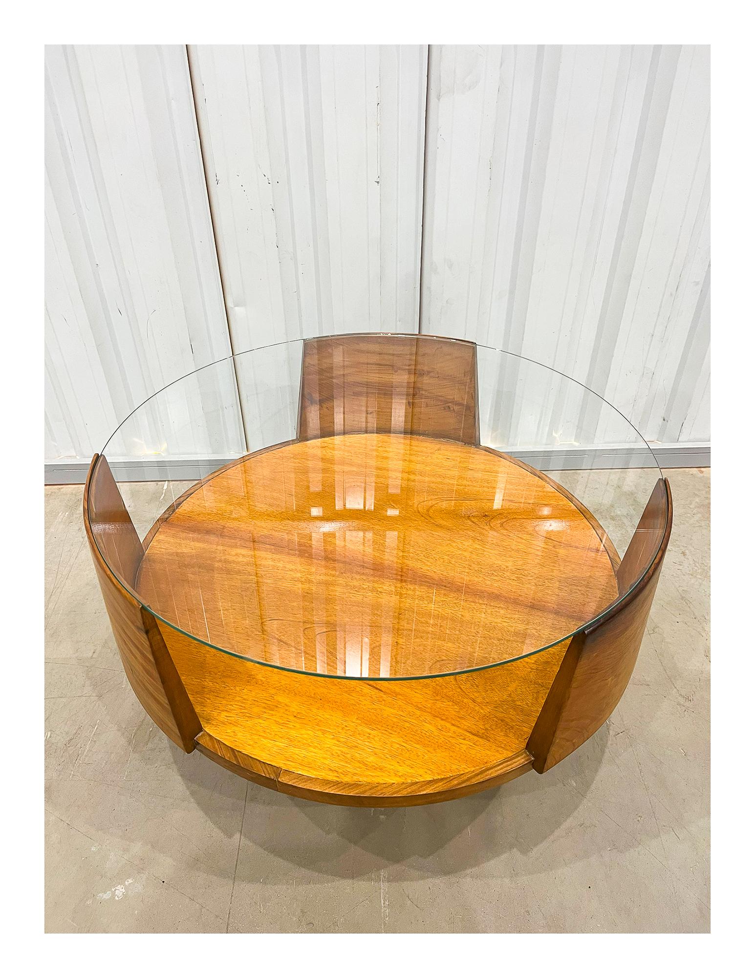 Midcentury Modern Coffee Table in Hardwood, Carlo Hauner & Martin Eisler, Brazil 4