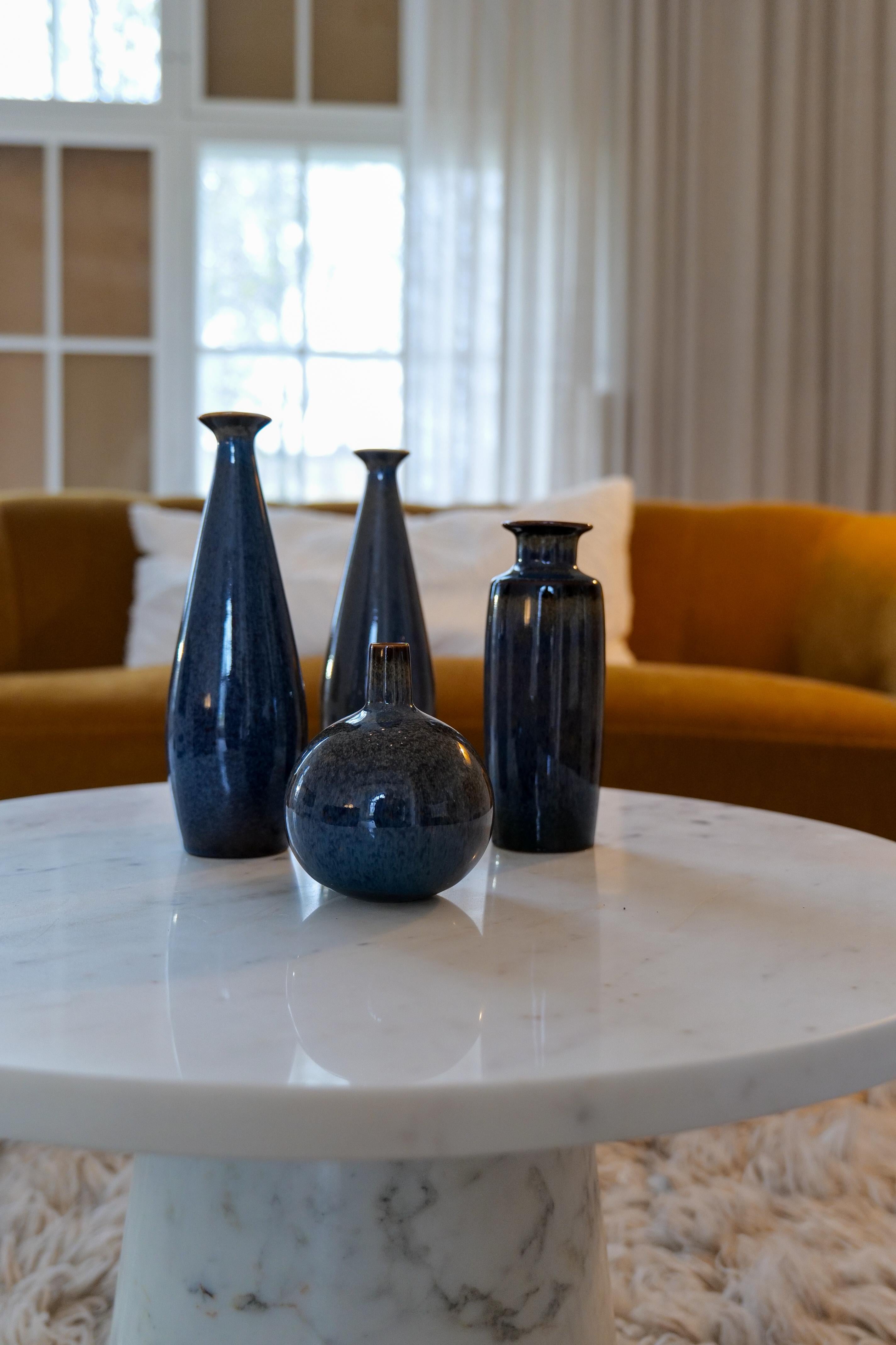 Swedish Midcentury Modern Collection of 6 Vessels Carl Harry Stålhane Rörstrand Sweden For Sale