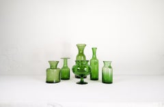 Collezione di sei vasi verdi del Medioevo di Erik Hoglund, Svezia, anni '60