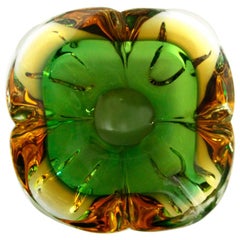 Mid-Century Modern Colored Murano Glass Ashtray, 1950s