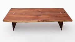 "Heritage" Midcentury Modern Copper and Chilean Mesquite Table With Copper Butte