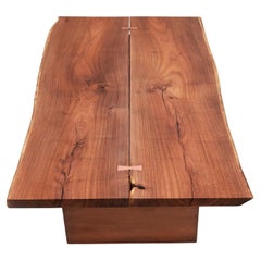 "Heritage" Midcentury Modern Copper and Chilean Mesquite Table With Copper Butte
