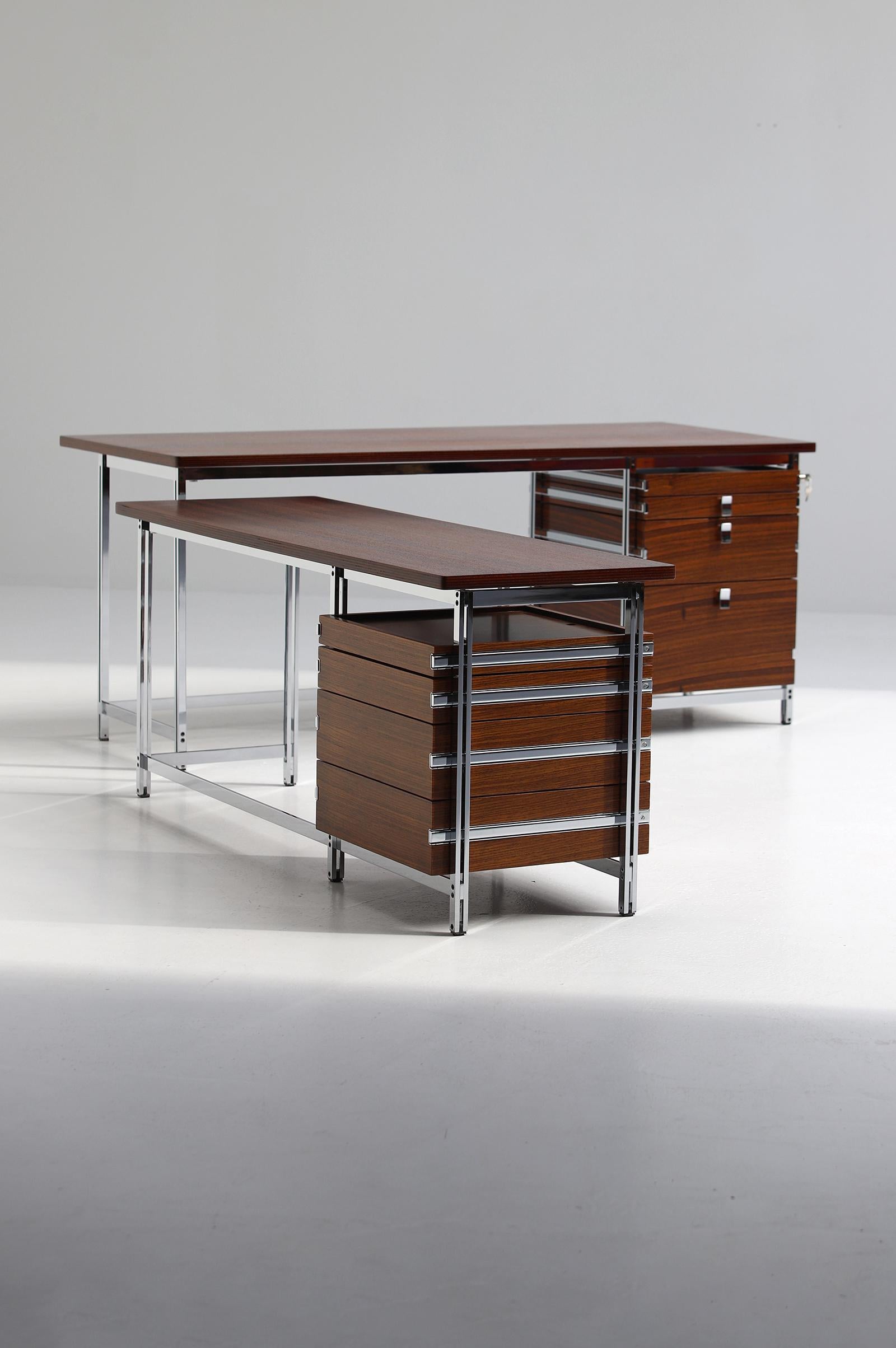 Mid-Century Modern Corner Office Desk by Jules Wabbes Designed in 1957 8