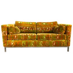 Mid-Century Modern Couch Sofa Loveseat Jack Lenor Larsen Upholstery