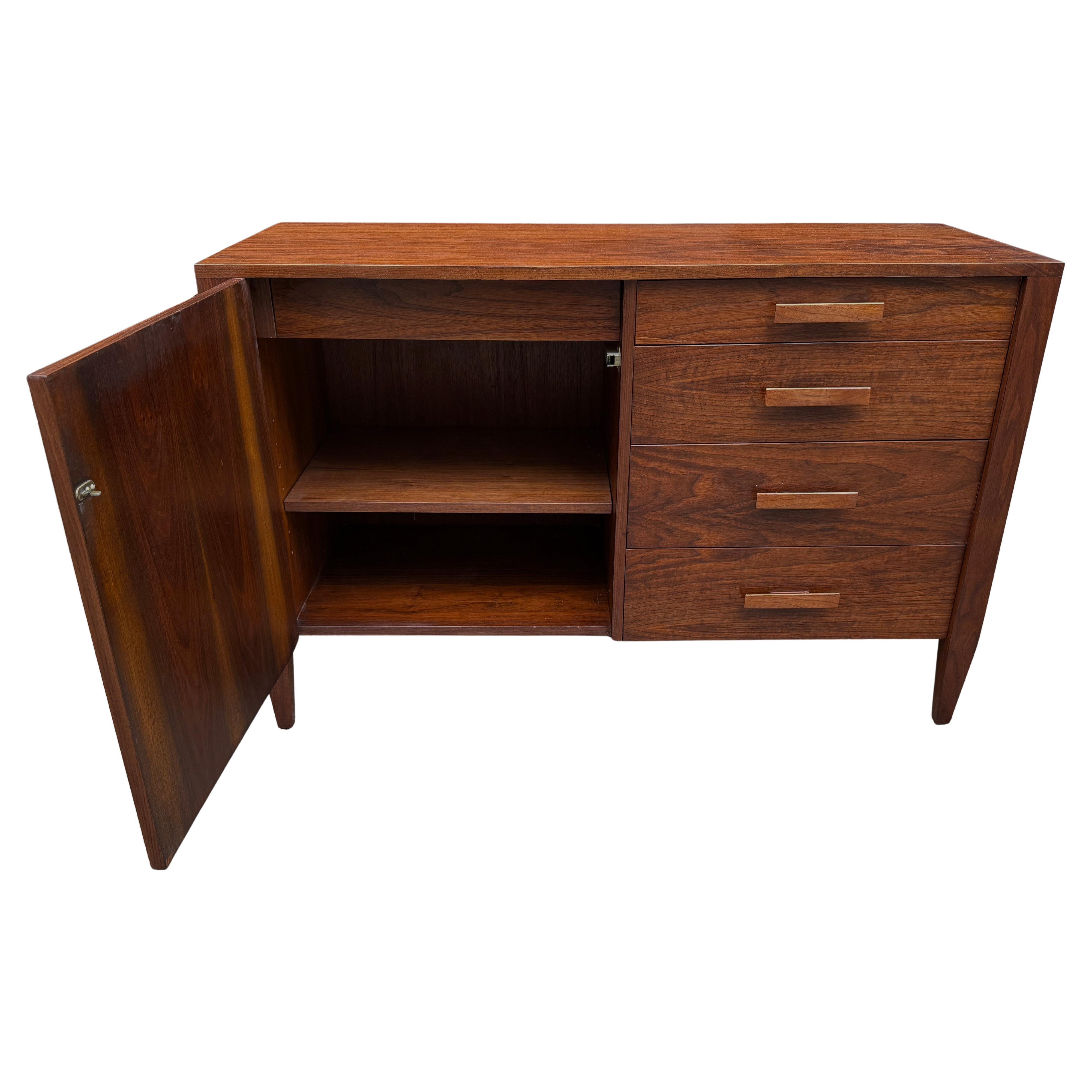 Midcentury Modern Crafted Black Walnut Dresser 7