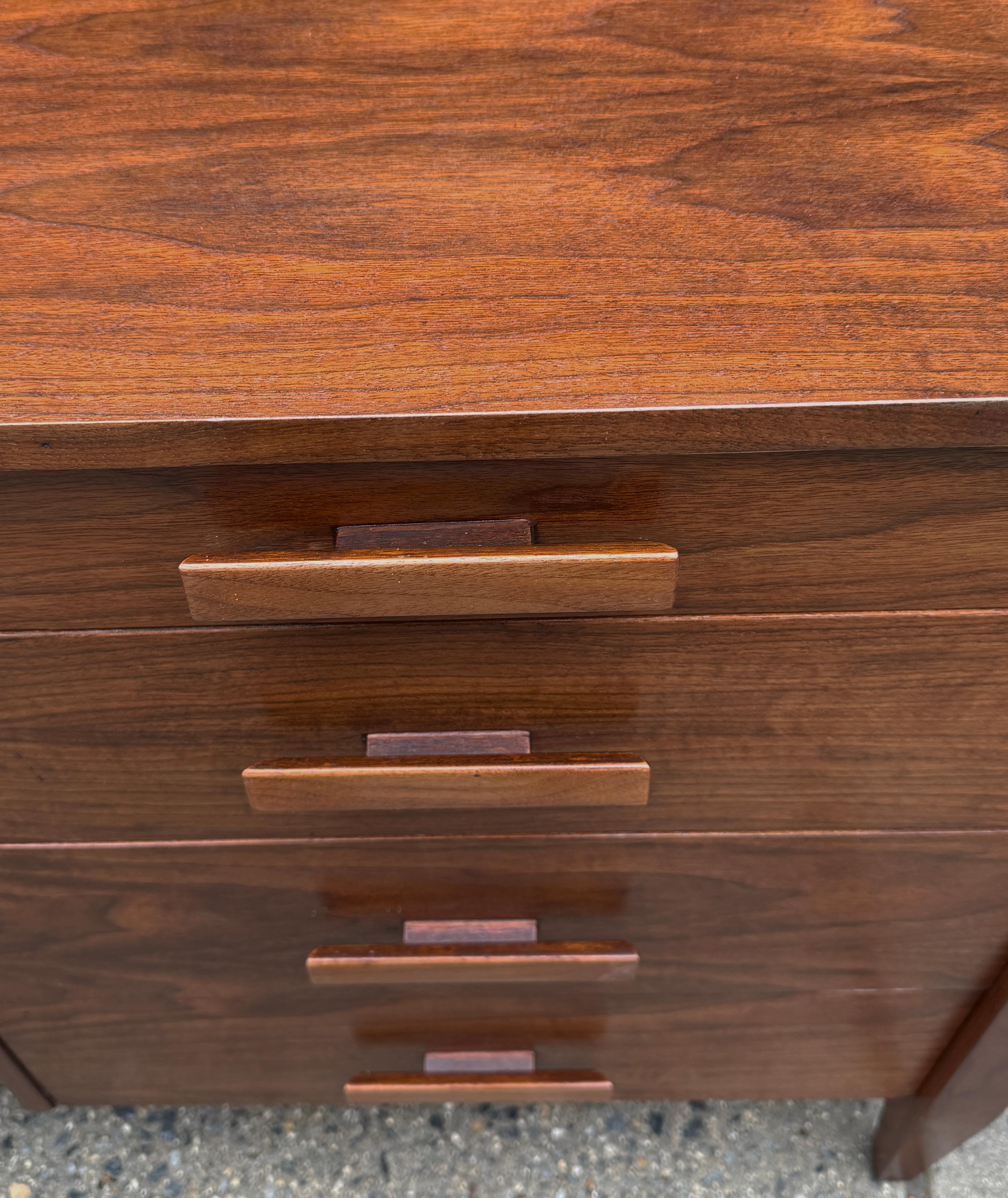 Midcentury Modern Crafted Black Walnut Dresser 8