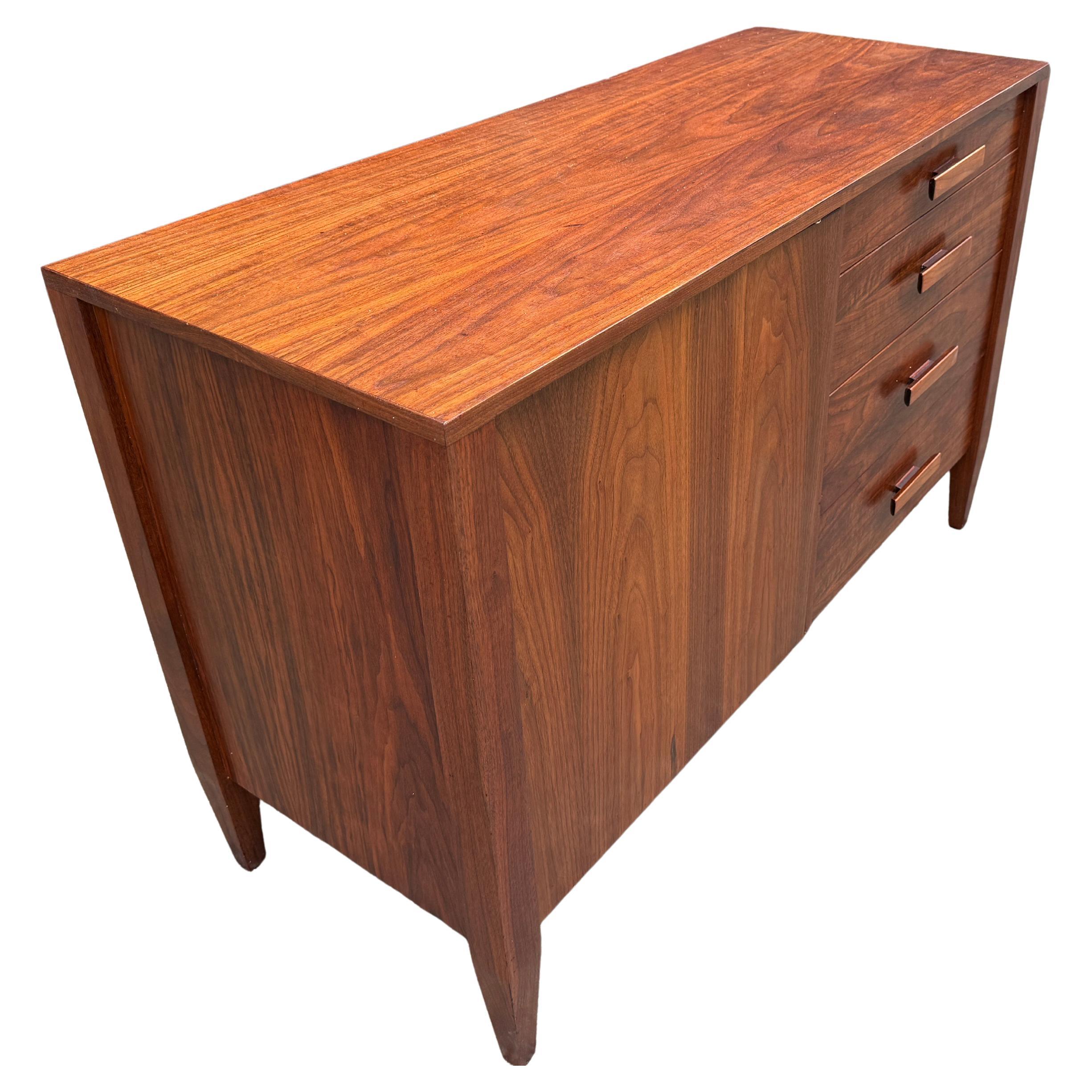 Midcentury Modern Crafted Black Walnut Dresser 2