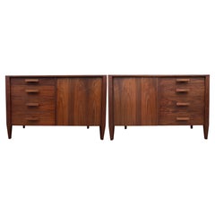 Midcentury Modern Crafted Black Walnut Dresser