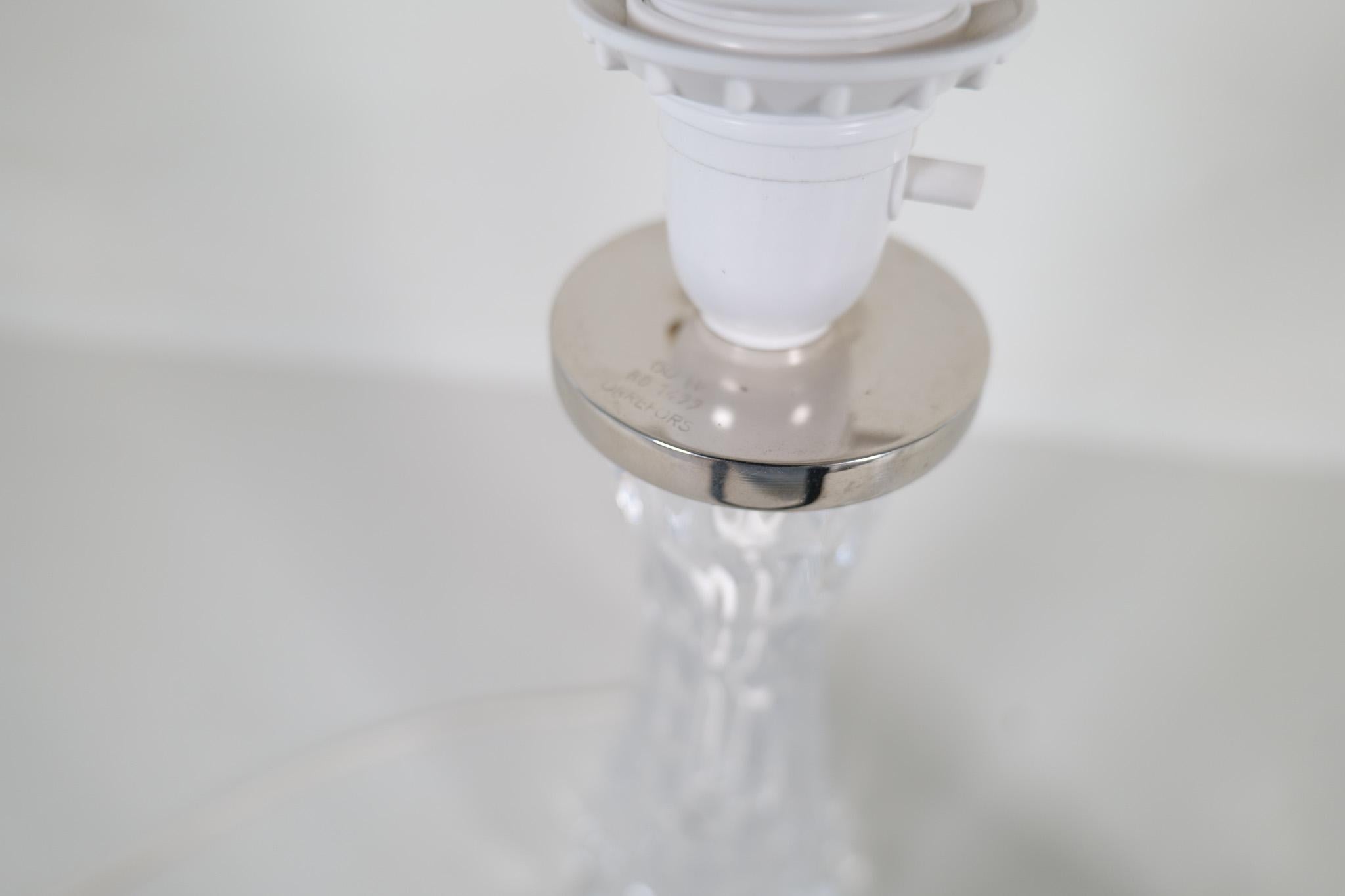 Lampes de table en cristal modernes du milieu du siècle Orrefors par Carl Fagerlund Suède 1970 en vente 6