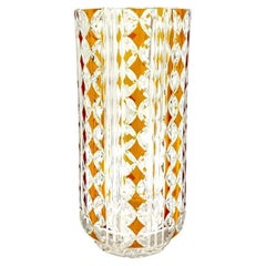 Mid-Century Modern Crystal Vase, Poland, 1960s
