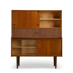 Midcentury Modern Danish Design Teak Highboard by Johannes Andersen , 1960s