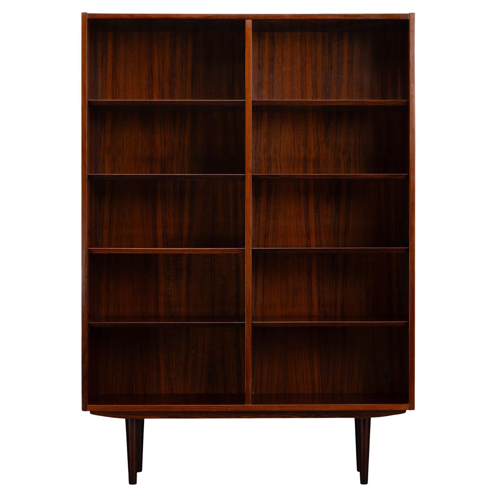Midcentury Modern Danish High  Rosewood Bookcase by Hundevad & Co, 1960s For Sale