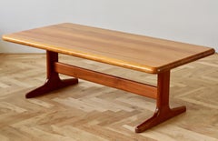 The Modernity Danish Large Teak Coffee Center Table, Glostrup Denmark 1960s