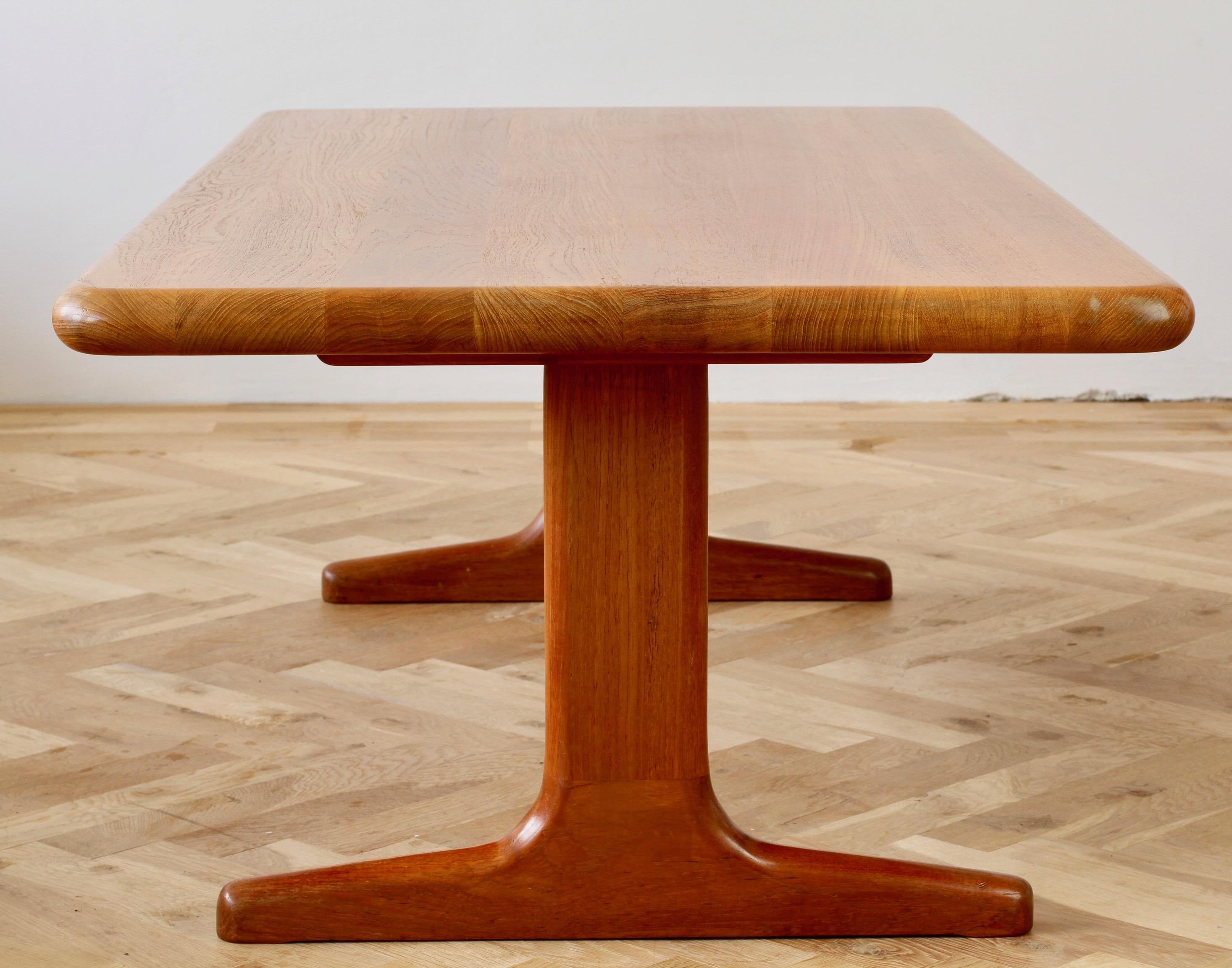 Lacquered Mid-Century Modern Danish Large Teak Coffee Center Table, Glostrup Denmark 1960s For Sale
