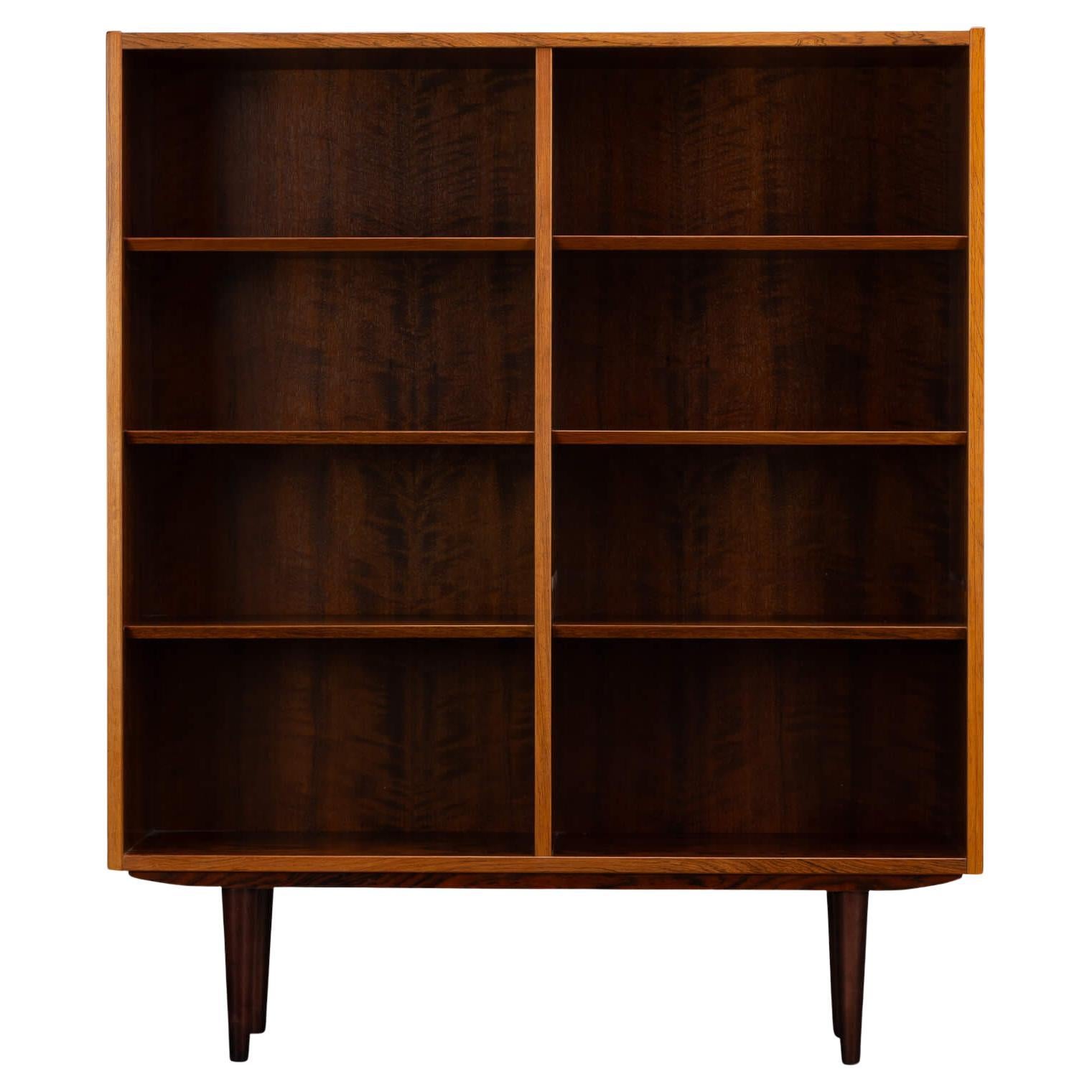 Bibliothèque danoise en bois de rose moderne du milieu du siècle par Hundevad & Co, années 1960 en vente