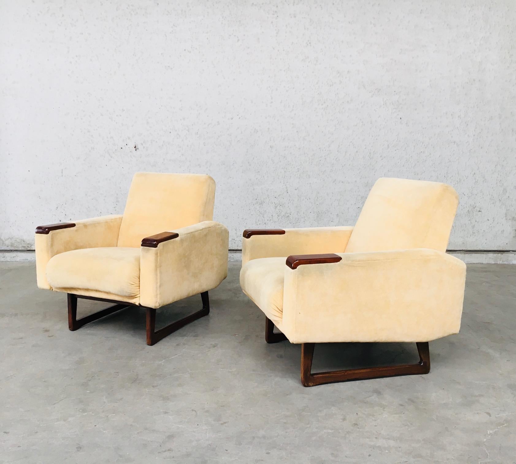 Mid-20th Century Mid-Century Modern Design Armchair Set, Denmark, 1950's For Sale