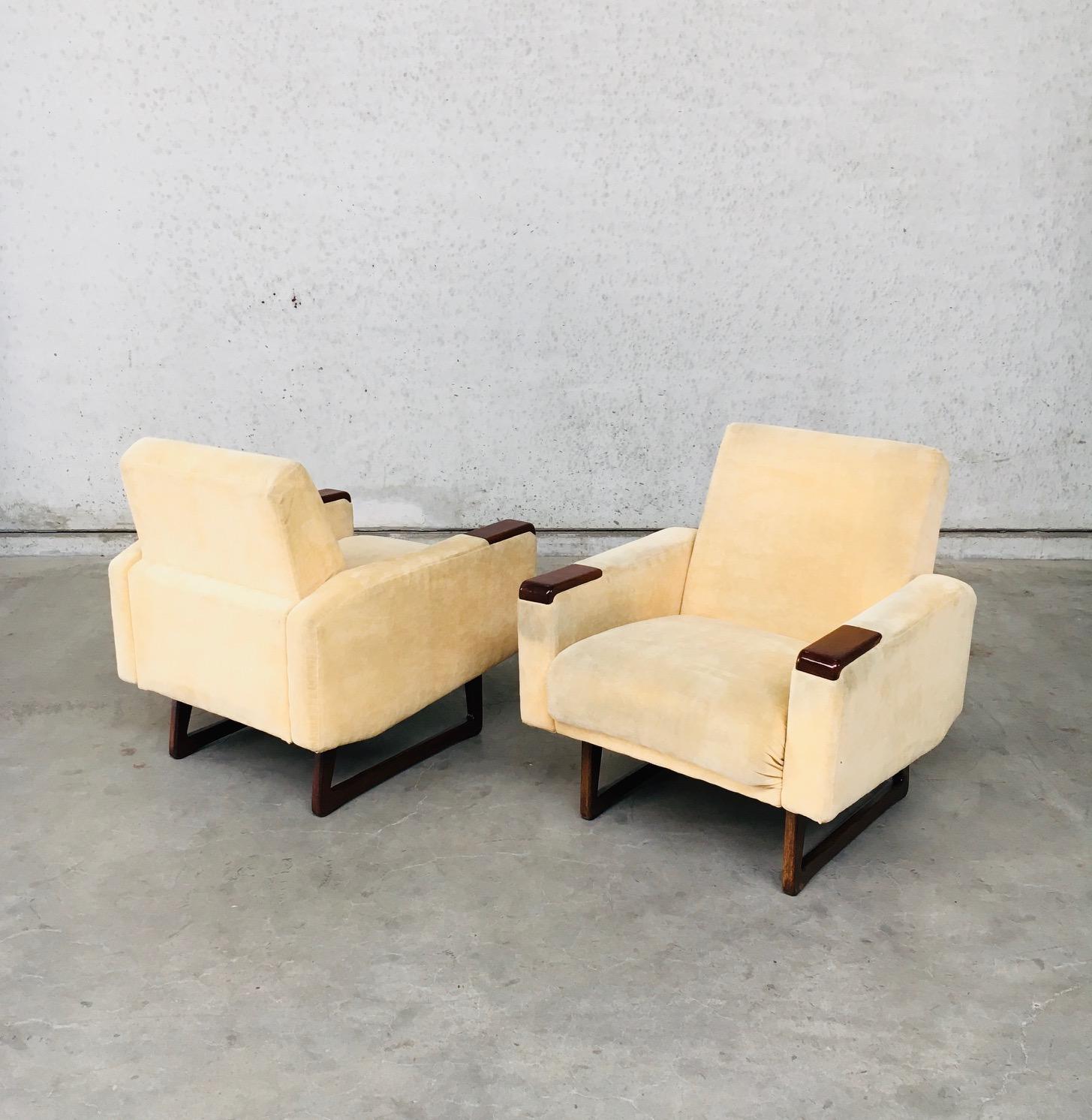 Fabric Mid-Century Modern Design Armchair Set, Denmark, 1950's For Sale