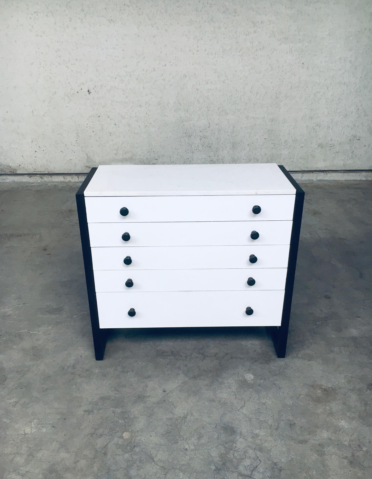 Mid-20th Century Midcentury Modern Design Chest of Drawers, Belgium 1960's For Sale