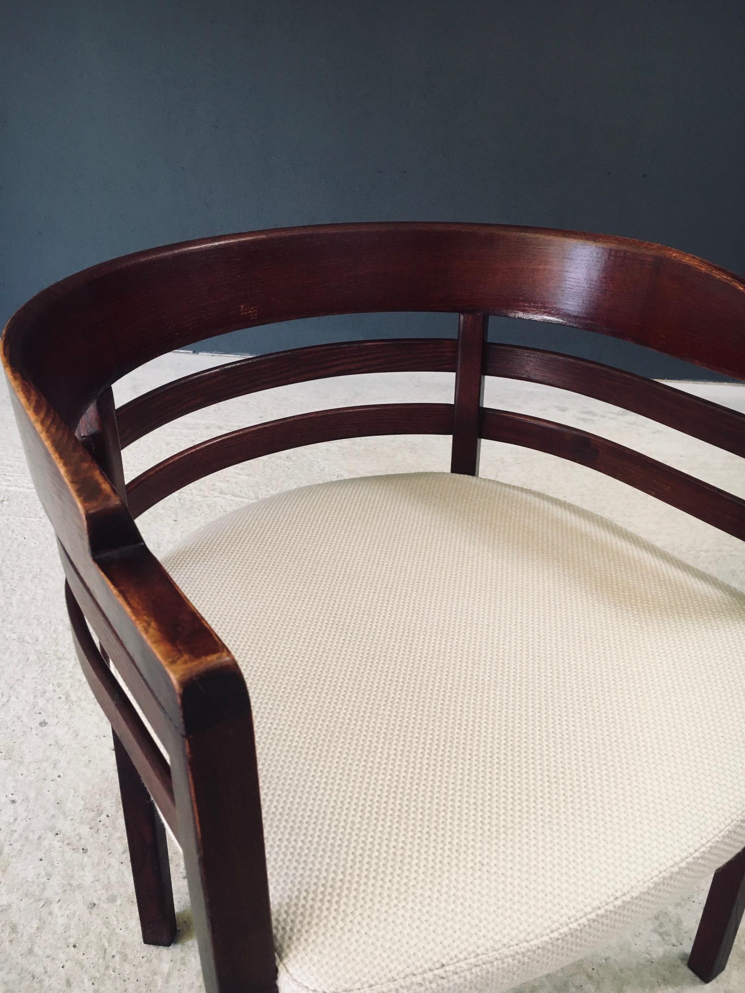 Midcentury Modern Design Curved Dining Chair Set, Italy 1970's en vente 6