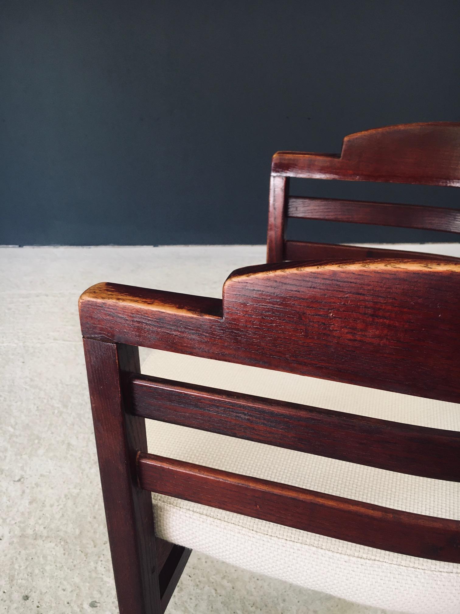 Midcentury Modern Design Curved Dining Chair Set, Italy 1970's en vente 11