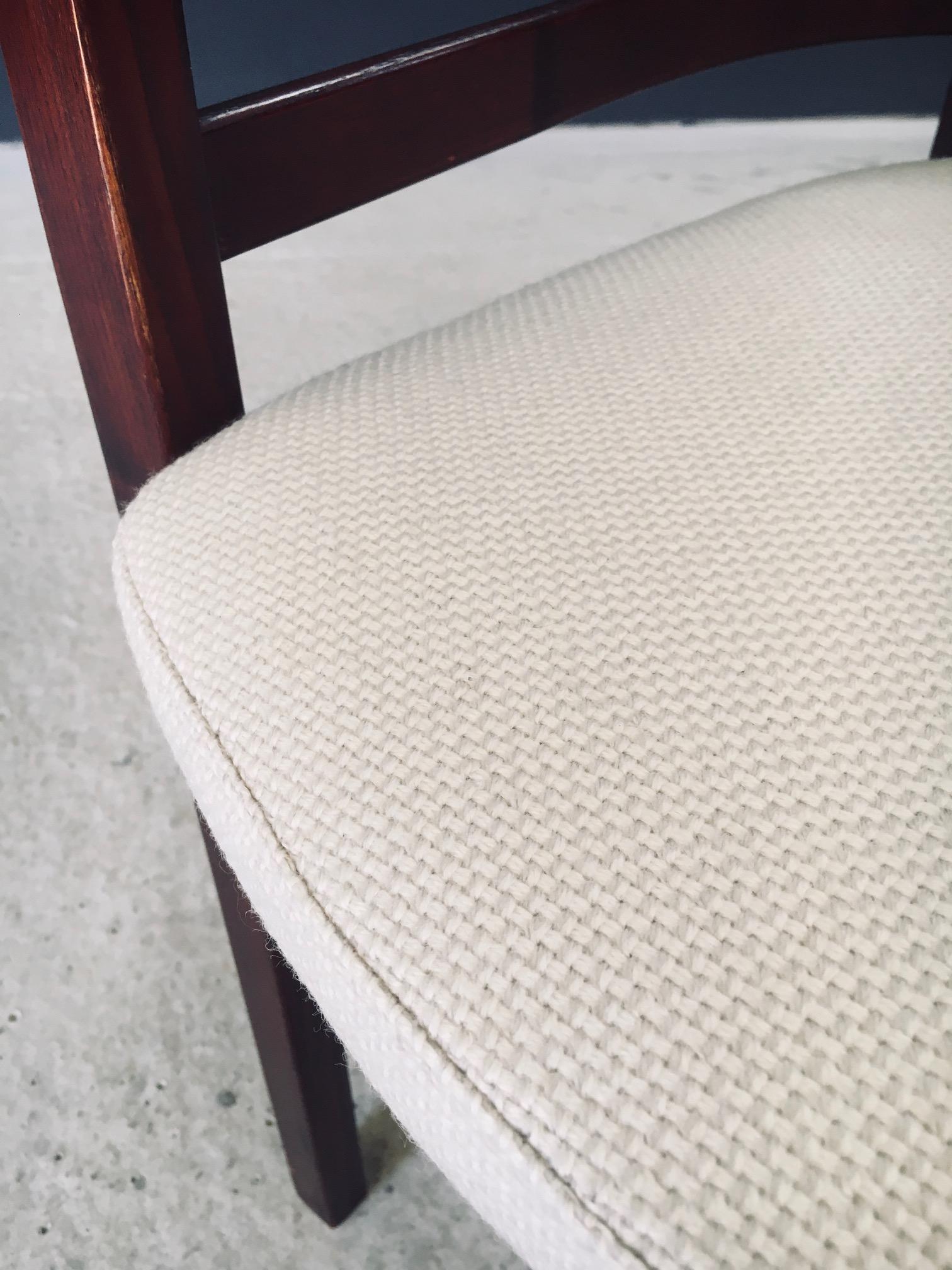 Midcentury Modern Design Curved Dining Chair Set, Italy 1970's en vente 13