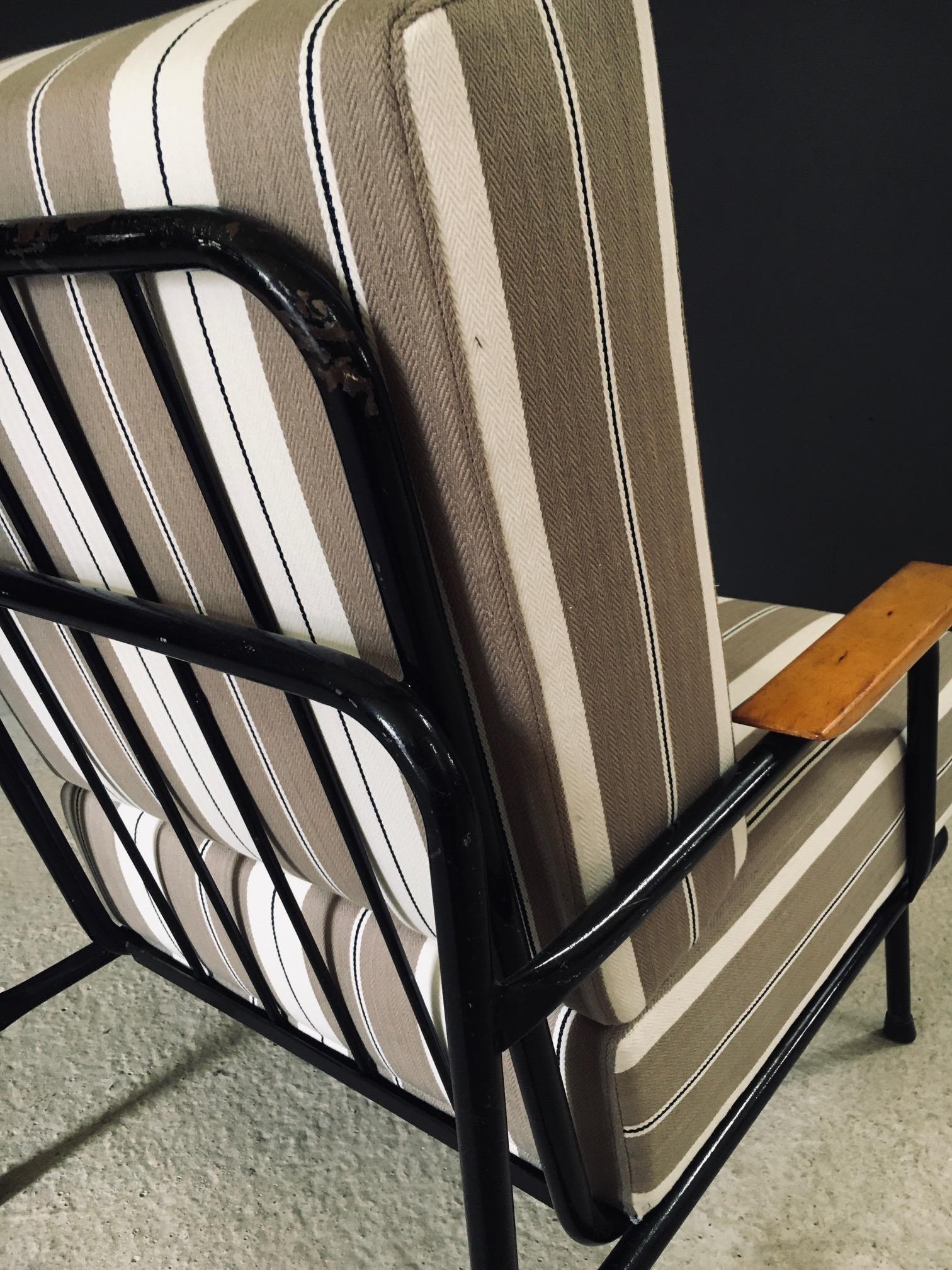 Chaise longue au design moderne du milieu du siècle, France, années 1950 en vente 8