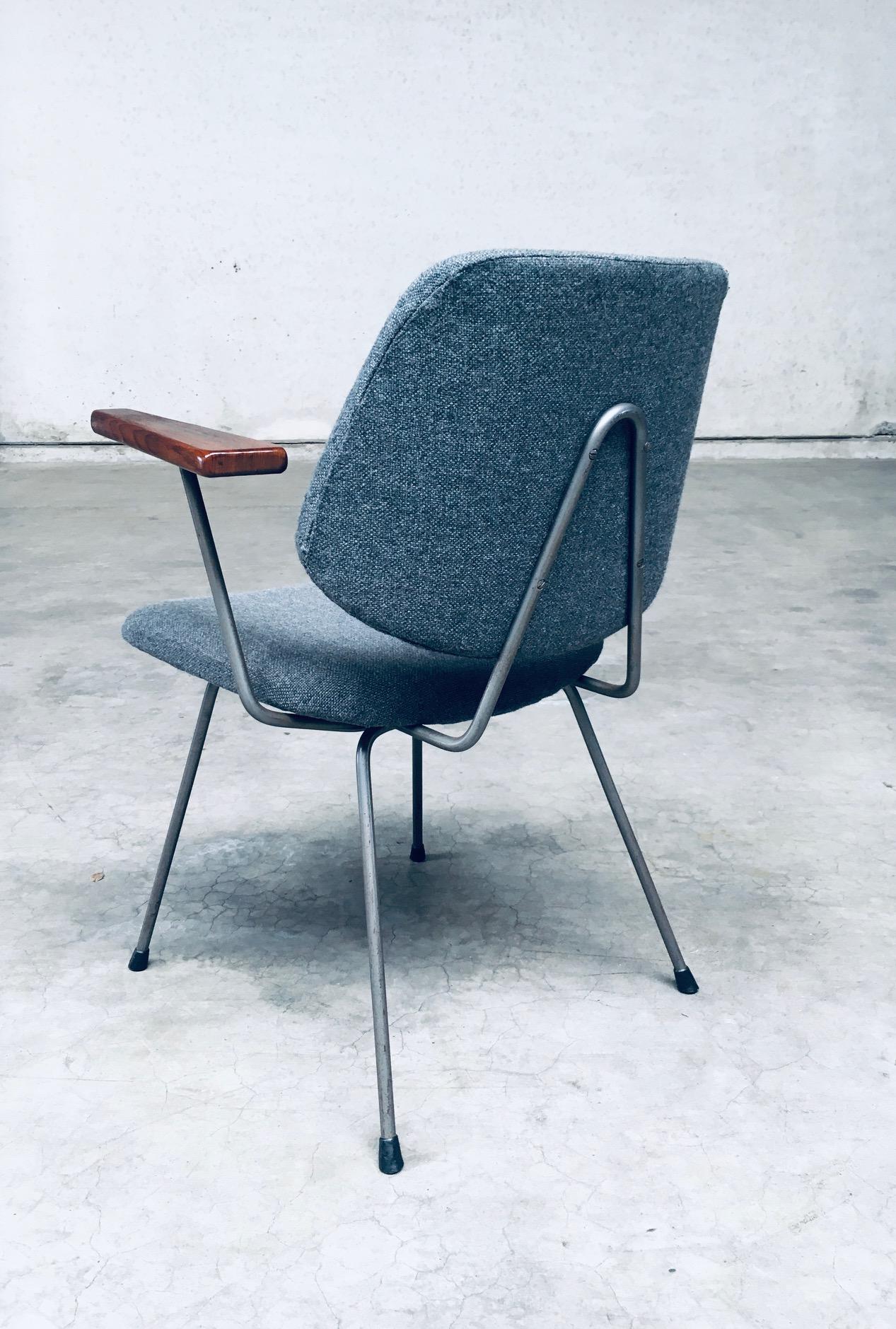 Midcentury Modern Design Office Chair set by Wim Rietveld for Kembo, 1950's For Sale 5