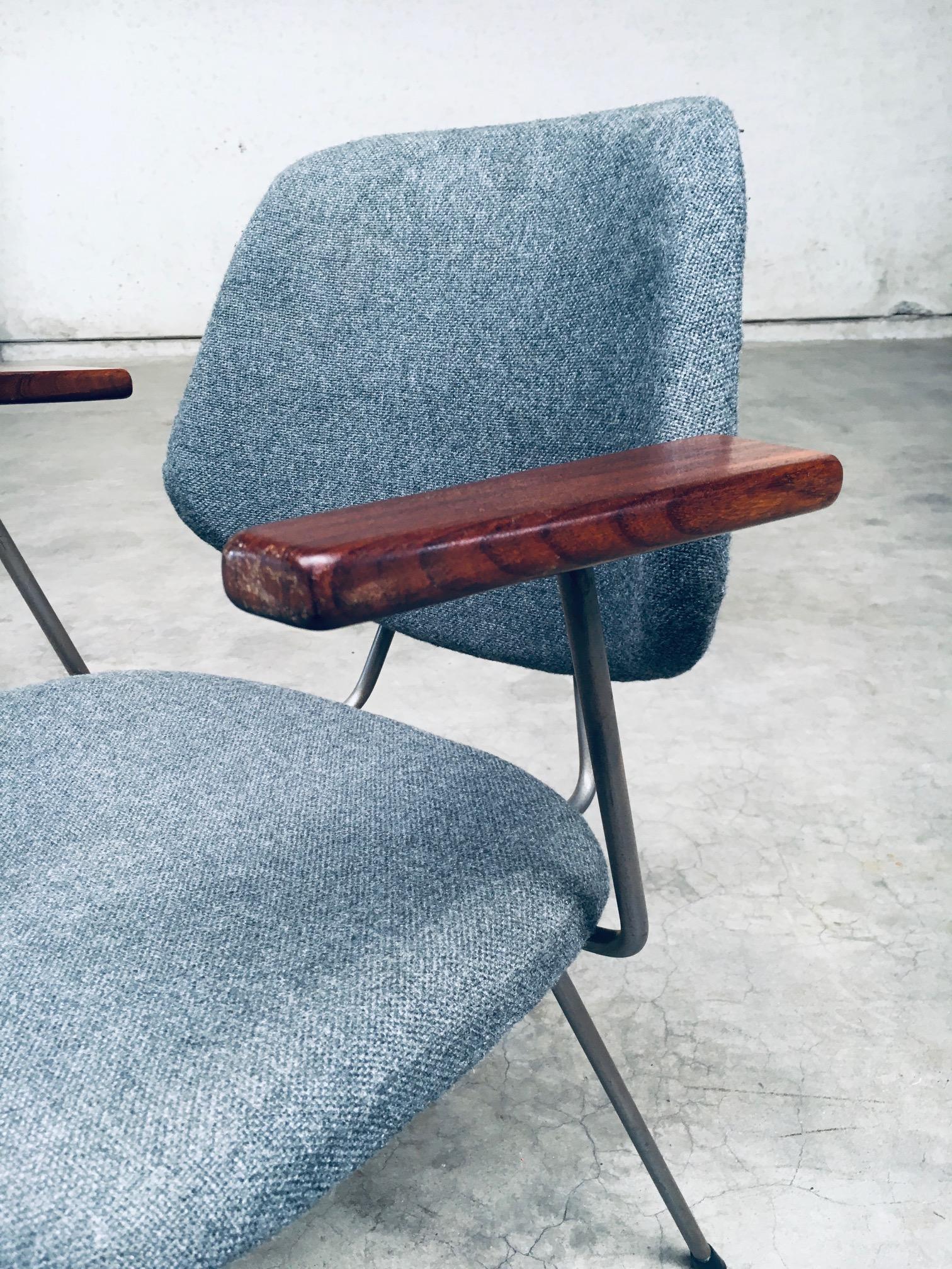 Midcentury Modern Design Bürostuhlset von Wim Rietveld für Kembo, 1950er Jahre im Angebot 10