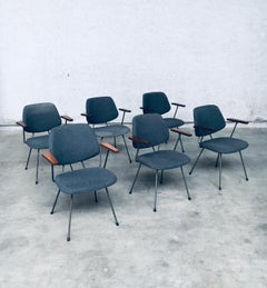 Midcentury Modern Design Office Chair set by Wim Rietveld for Kembo, 1950's