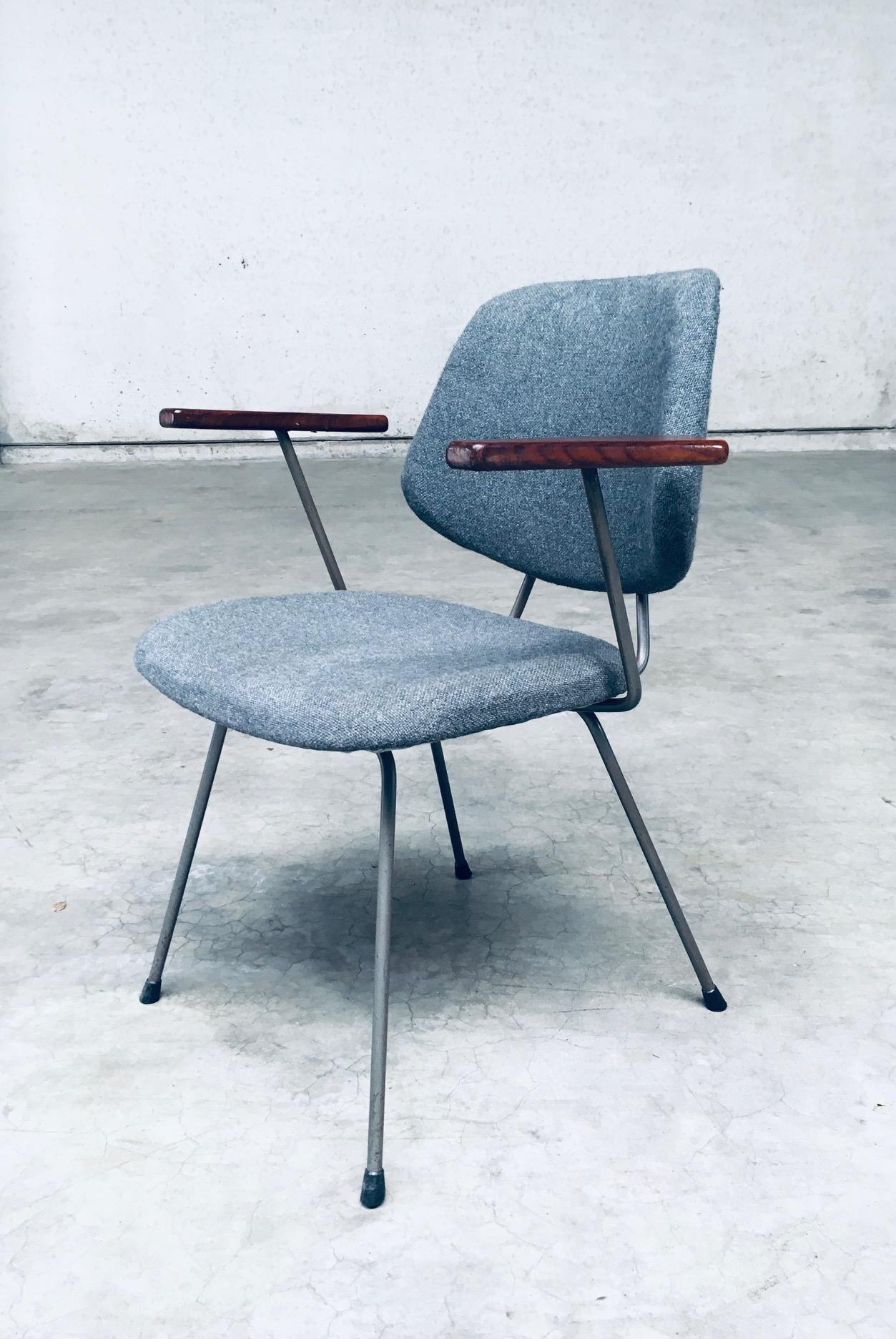 Midcentury Modern Design Office Chair set by Wim Rietveld for Kembo, 1950's For Sale 2