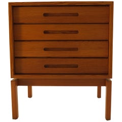 Midcentury Modern Design Oregon Pine Small Chest of Drawers 1970s