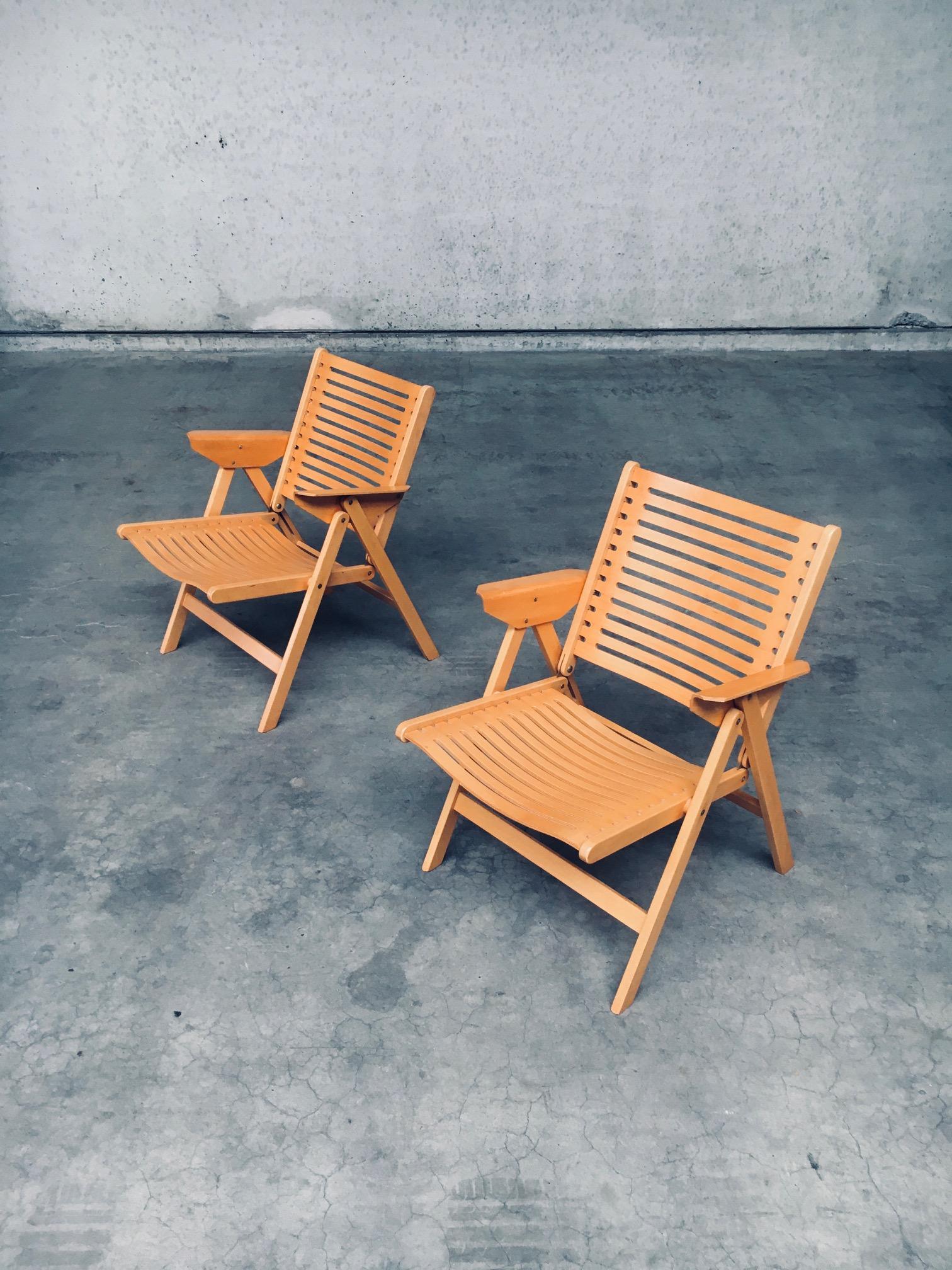 Sedie pieghevoli REX Kralj di Nico Kralj per Stol Kamnik, design moderno del Medioevo in vendita 3